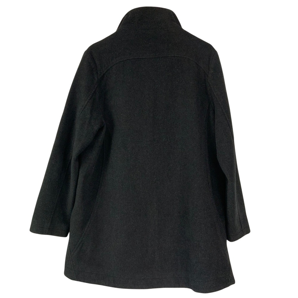 Pendleton Wool Blend Lined Coat Charcoal Gray Ful… - image 2